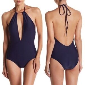 Ted Baker London Halter One Piece Bathing Suit